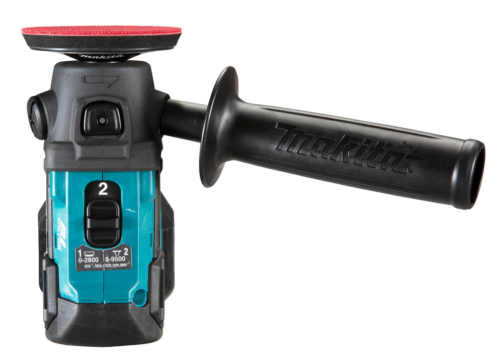 Makita Akku-Schleifer und -Polierer Ø 50/75 mm – bürstenlos, 2-Stufen-Drehzahl, XPT-Schutz - PV301DZ