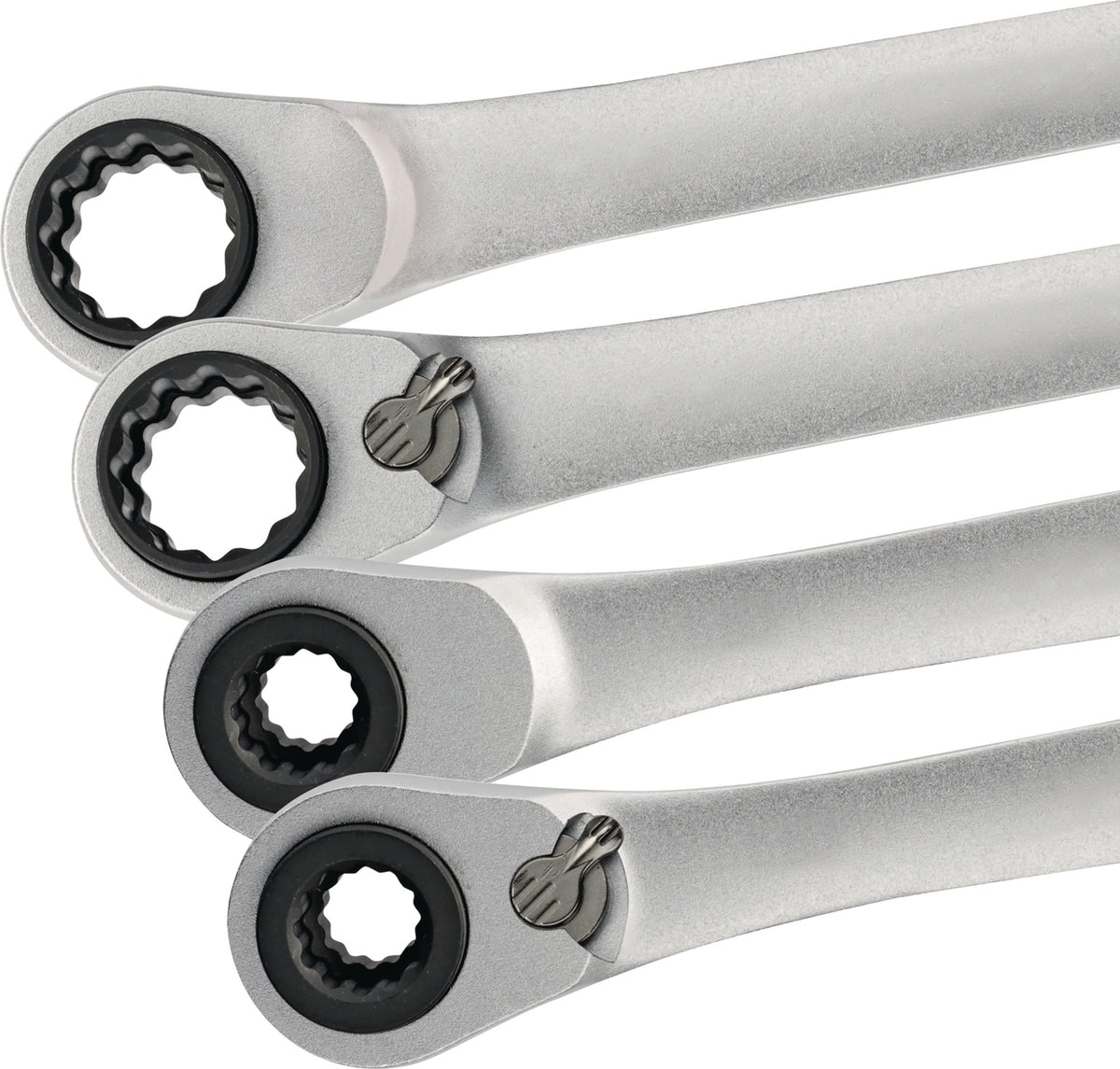 TECWERK Multifunktionsknarrenringschlüssel 4in1 10/13/17/19 mm, 72 Zähne, 220 mm