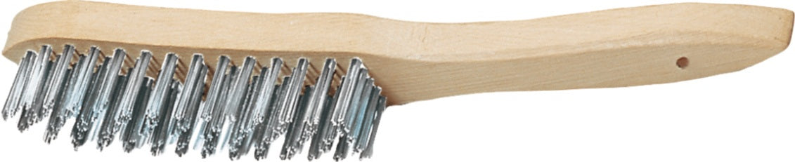 TECWERK Drahtbürste 295 mm Gussstahl 2-reihig für Handwerk und Industrie