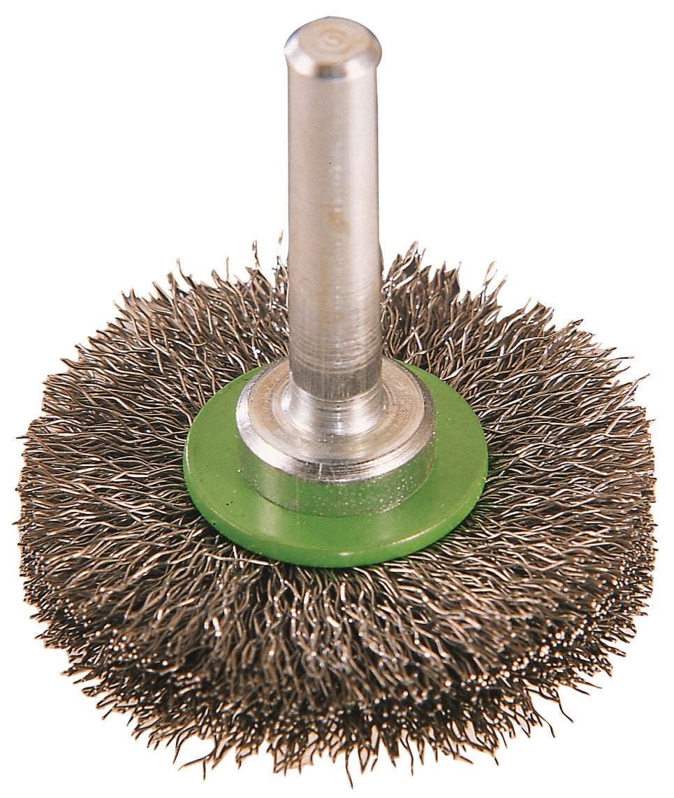 TECWERK Rundbürste Ø 30 mm VA gewellter Draht 0,2 mm für INOX & Aluminium