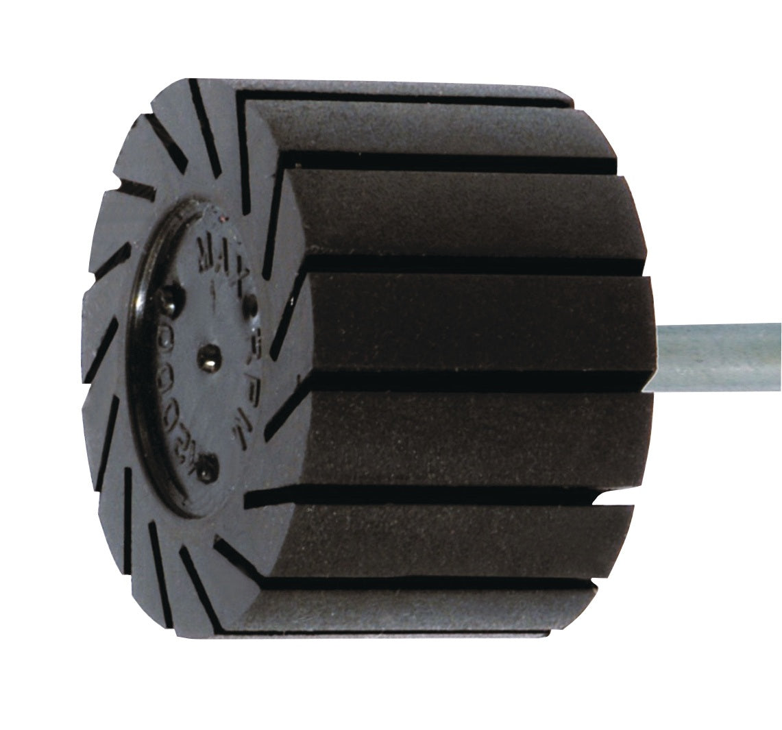 TECWERK Schleifhülsenträger D60xH30mm Zylinder Schaft-Ø 6 mm – Gummierte Spannvorrichtung