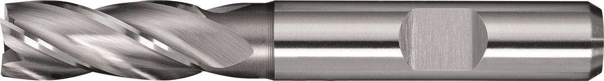 TECWERK Schaftfräser DIN 844 Typ N Ø 2 mm HSS-Co8 Vierschneider kurz