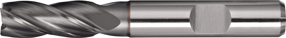 TECWERK Schaftfräser DIN 844 Typ N Ø 2 mm HSS-Co8 Vierschneider kurz