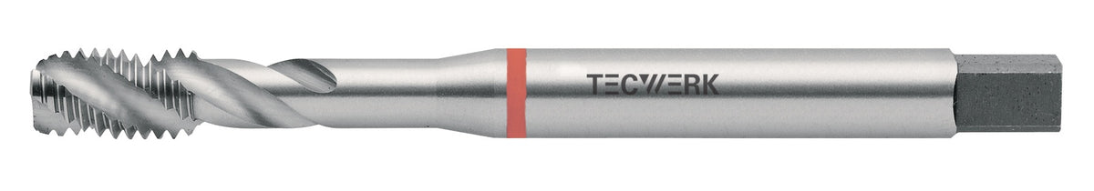 TECWERK Maschinengewindebohrer DIN 371C H M3x0,5mm HSS-Co 6H – für Sacklochgewinde & schwere Stähle