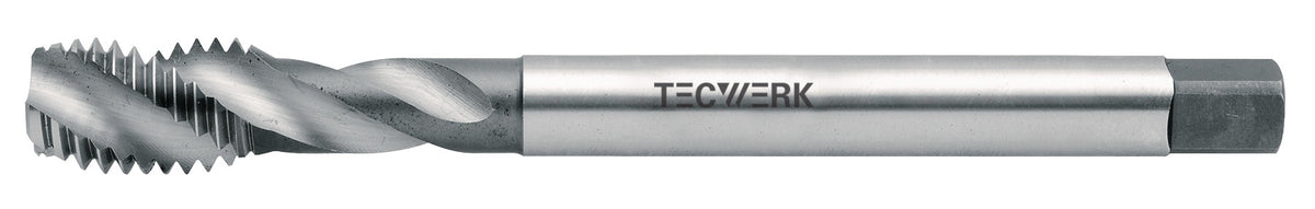 TECWERK Maschinengewindebohrer DIN 371C M3x0,5 mm HSS-Co 6H für Sacklochgewinde