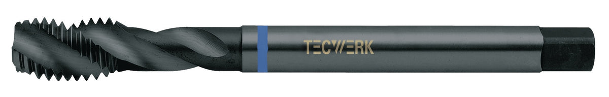 TECWERK Maschinengewindebohrer DIN 371C VA M3x0,5 HSS-Co nitriert und vaporisiert 6H