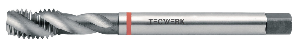 TECWERK Maschinengewindebohrer DIN 371C H M3x0,5mm HSS-Co 6H – für Sacklochgewinde & schwere Stähle