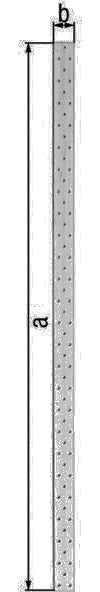 GAH Lochplattenstreifen 1000x40x2 mm sendzimirverzinkt – Stahl-Lochblech