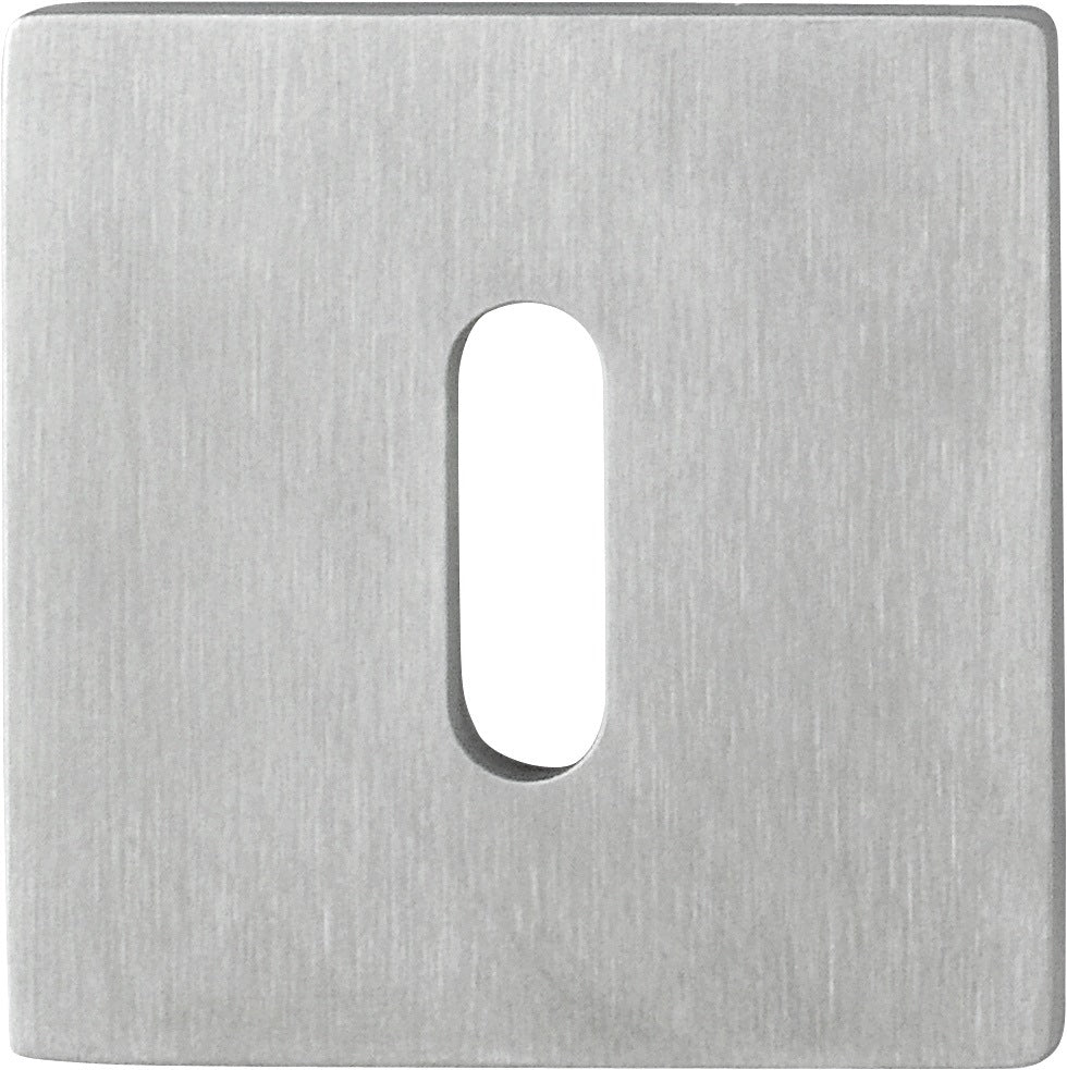 HOPPE Schlüsselrosetten-Paar E848NS Edelstahl quadratisch 53 mm für Innentüren