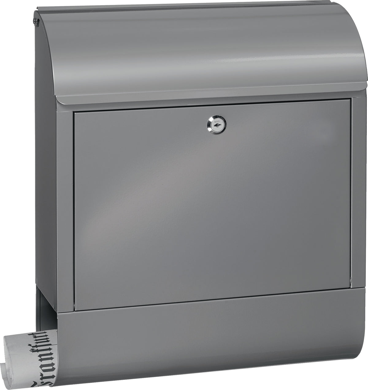 Briefkasten Scandic 825 Si von BURG-WÄCHTER – Stahl, silber, DIN C4, mit Zeitungsbox