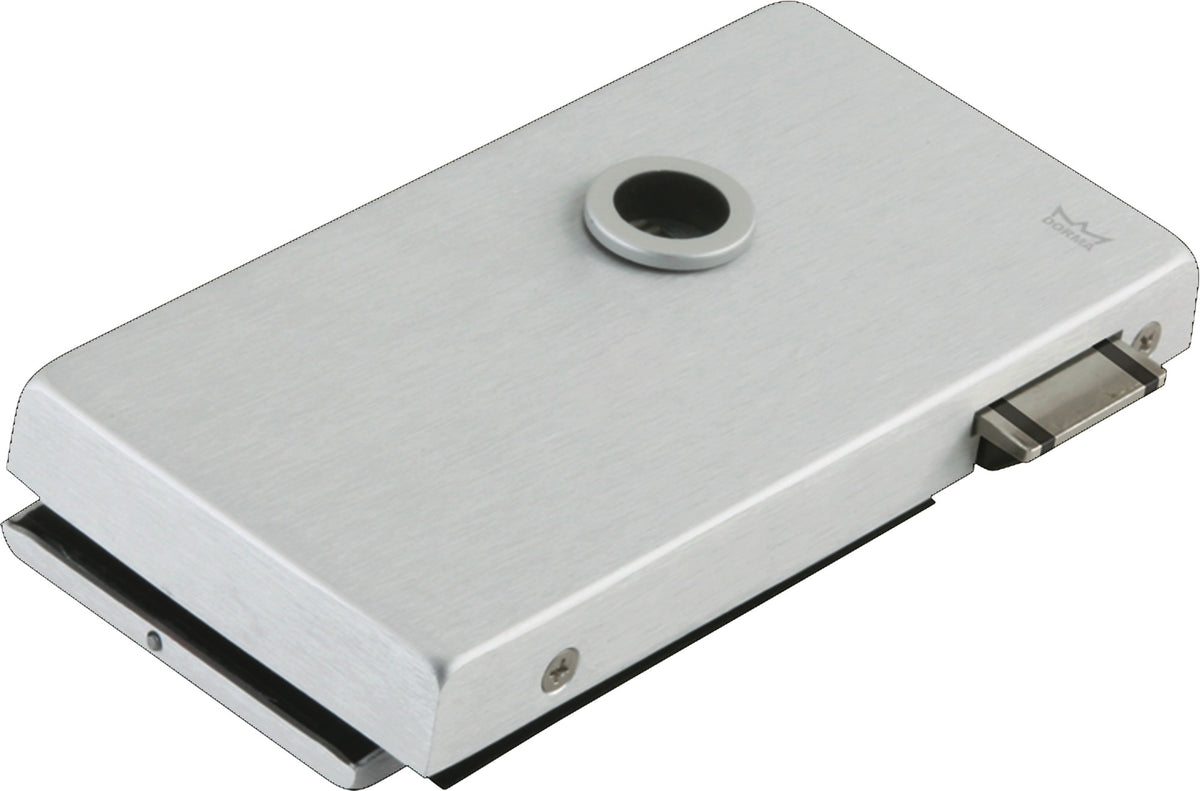 DORMA-GLAS Glastürschloss OFFICE Classic LM silber eloxiert PZ DIN links