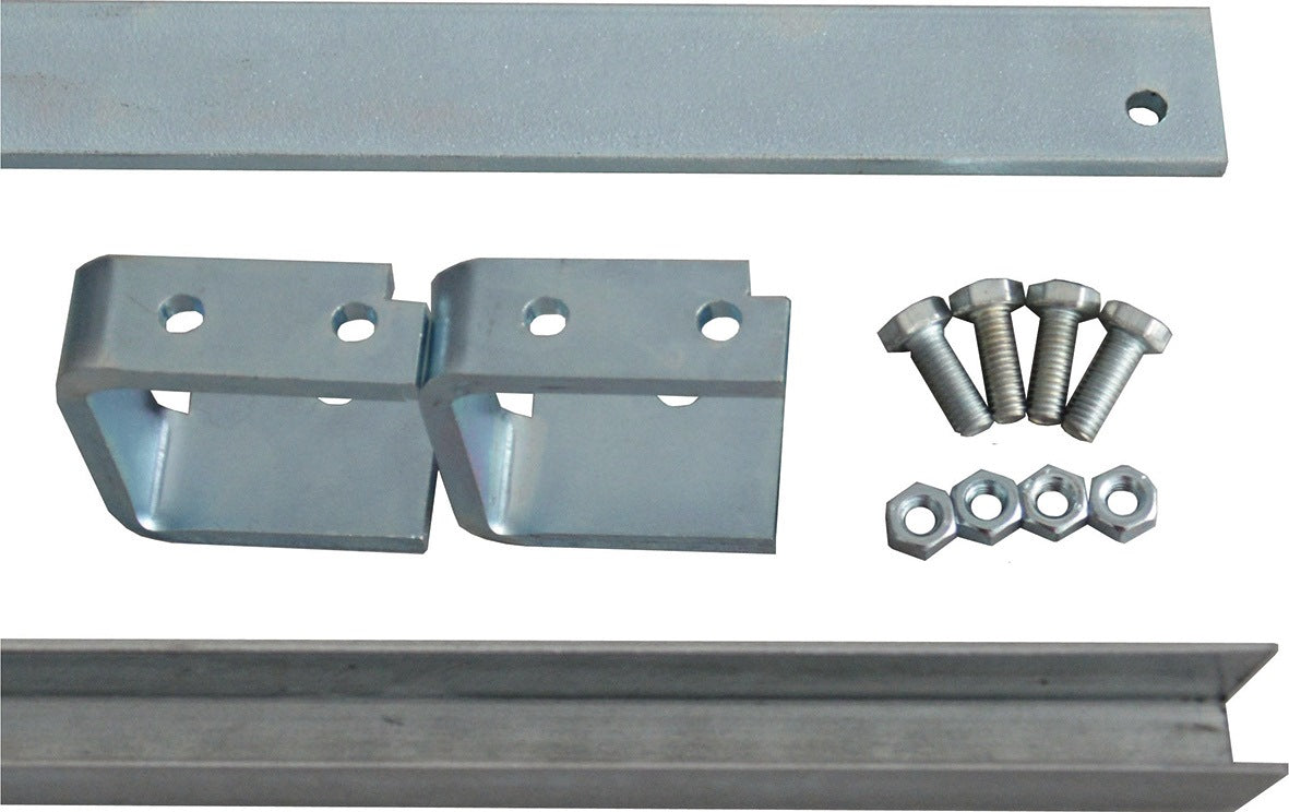 HBS-BETZ Laufschienenverlängerungs-Set 80840 aus verzinktem Stahl für 30x5 mm Laufschienen