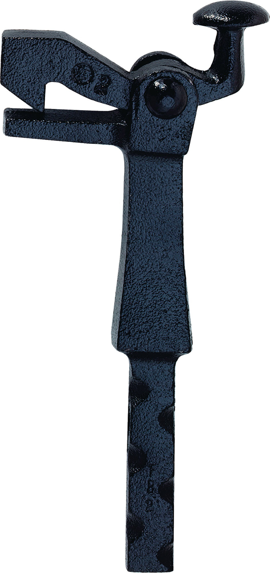 KWS Torfeststeller 1301.03 – Temperguss schwarz, 105 mm Ausladung, zum Einmauern, für Tore bis 80 kg