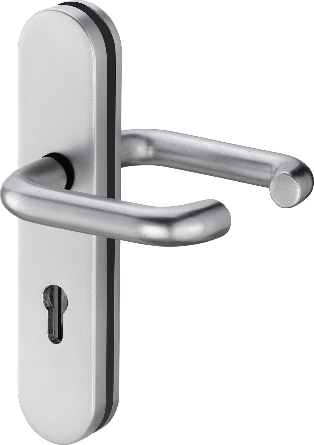 EDI Schutzgarnitur Logo 8753/7203 Edelstahl für Türstärke 35-45 mm, PZ, ES1