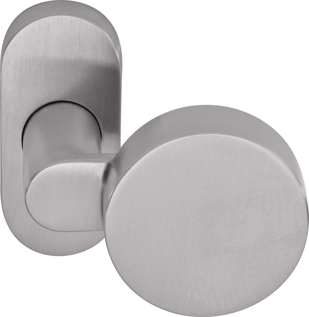OGRO Profiltürknopf 3020A/6620 ER – Edelstahl, links zeigend, feststehend, 50 mm
