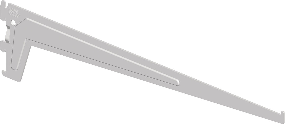 ALFER ALUMINIUM Träger 500 mm mit 3 Einhängehaken, Stahl weiß, 60 kg Tragfähigkeit