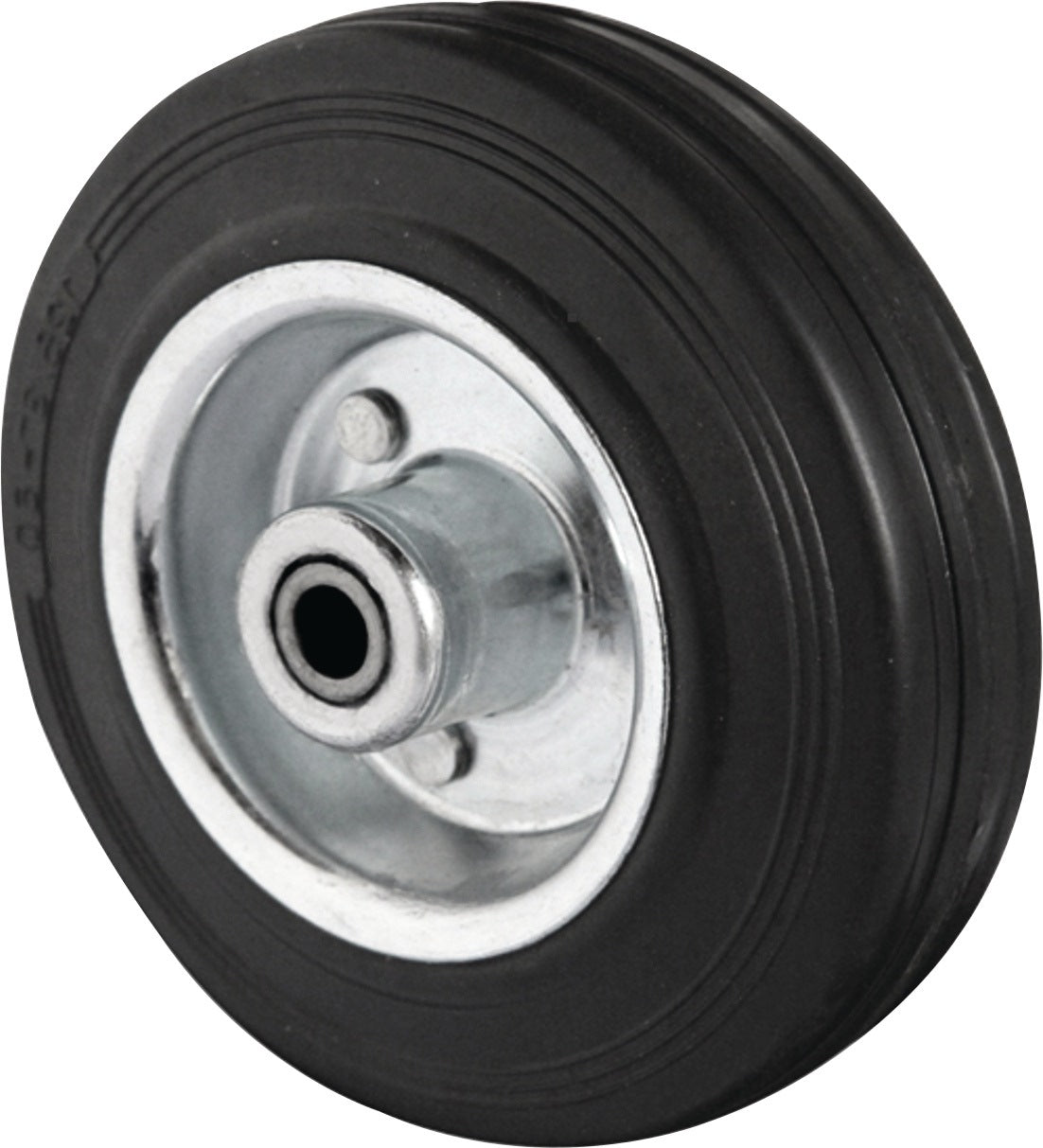 PROMAT Ersatzrad 80 mm Vollgummi schwarz, 70 kg Tragfähigkeit, Achs-Ø 12 mm