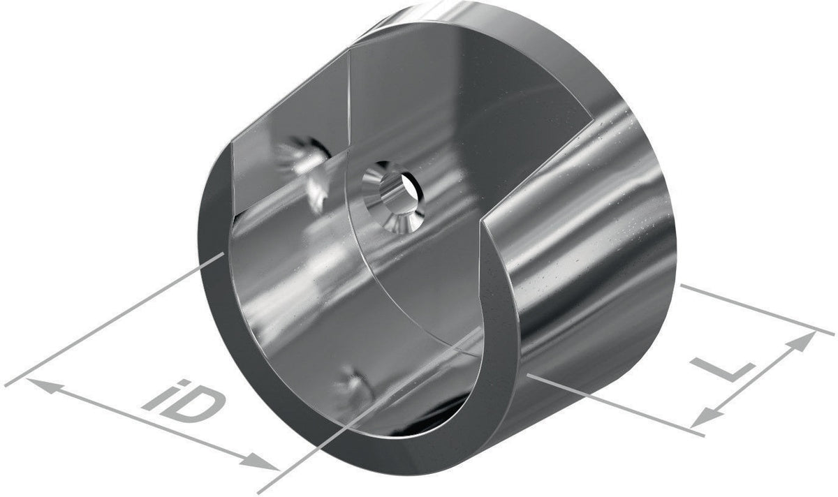 Schrankrohrlager 11069 von PG – Kunststoff, silberfarbig, für Wandmontage, Ø 20 mm