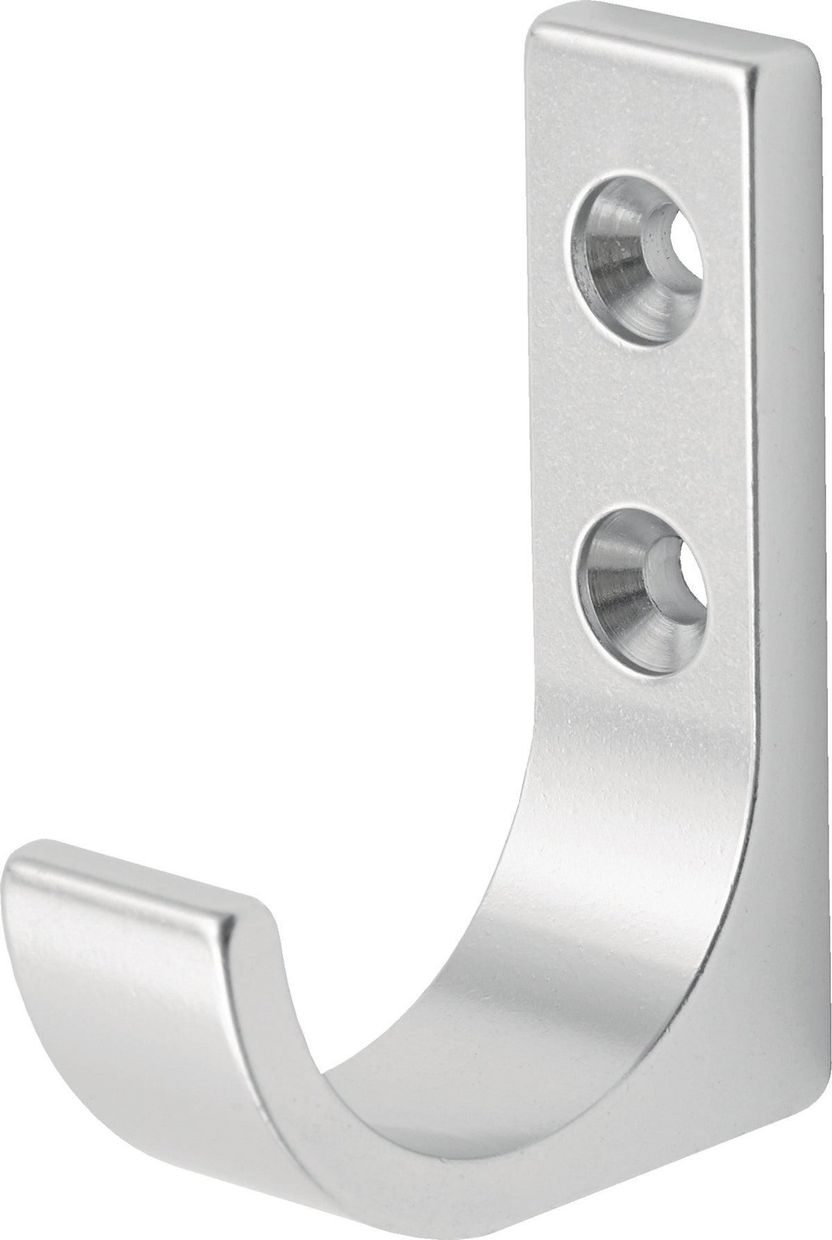 HERMETA Mantelhaken 0149 einfach, Aluminium eloxiert, Ausladung 51,5 mm, Höhe 65 mm