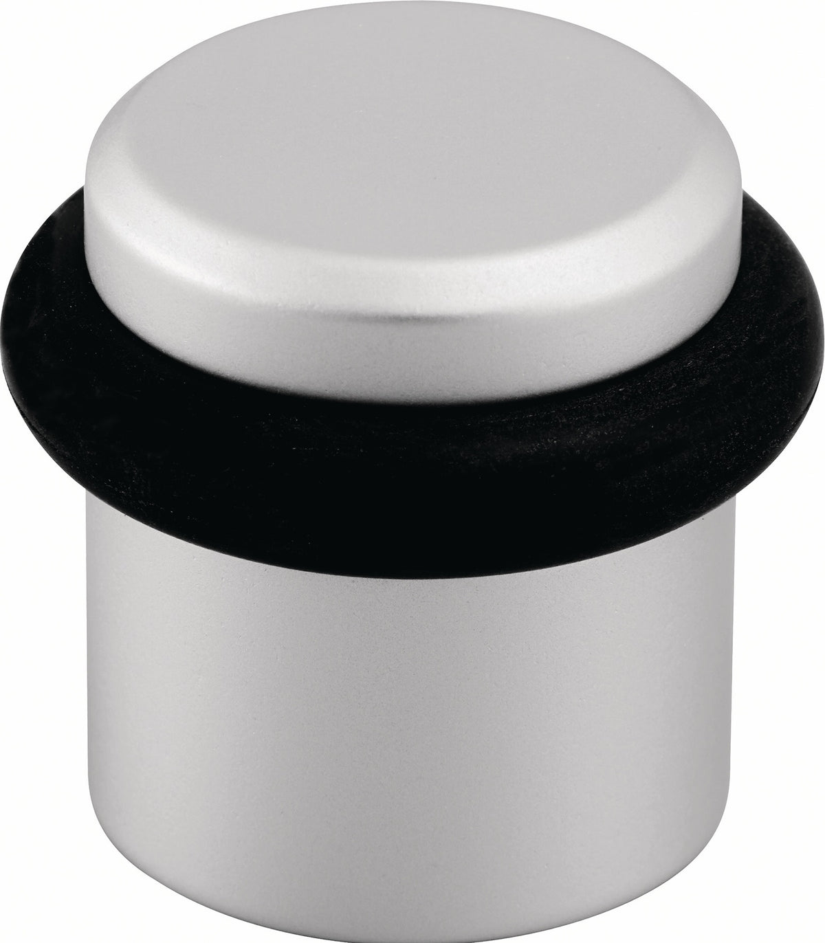 HERMETA Bodentürpuffer 4735 Ø 39 mm Höhe 36 mm Aluminium silberfarbig eloxiert Dübelmontage