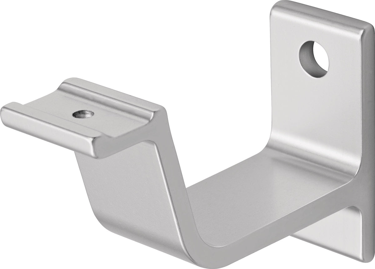 Handlaufträger 3551 von HERMETA – Aluminium, gerade Auflage, eloxiert, DIN 18040