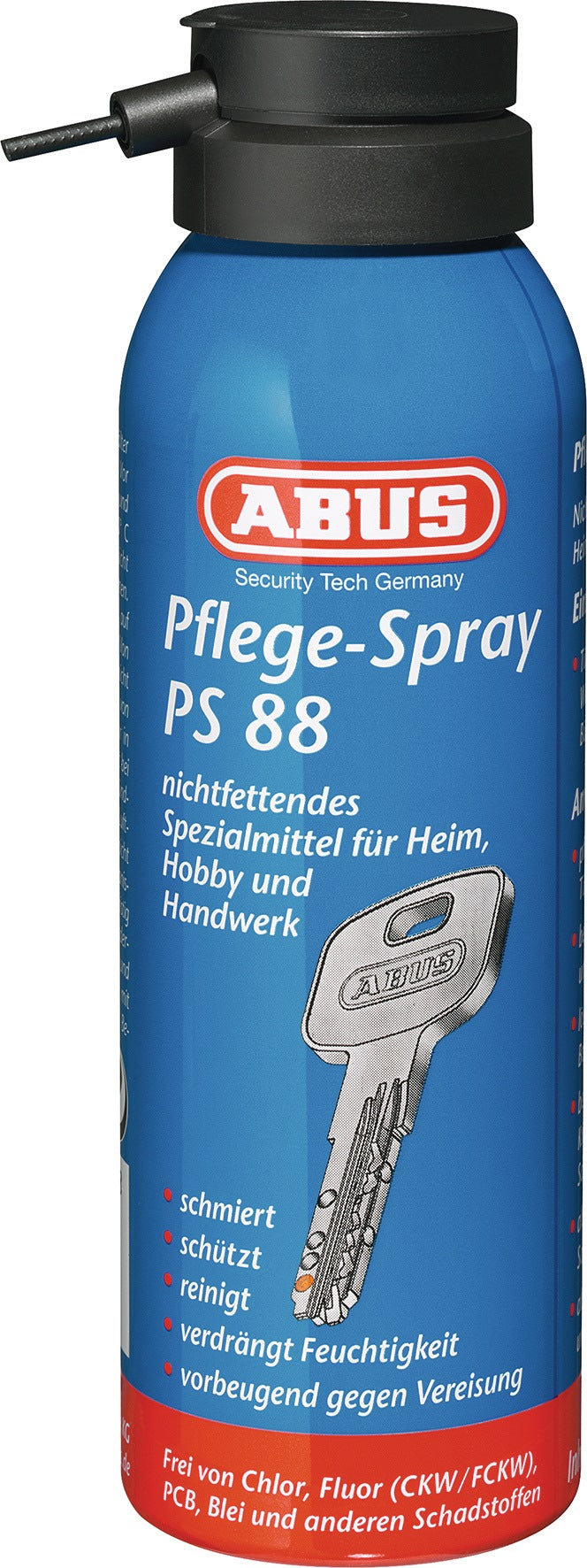 ABUS Zylinderpflegespray VK PS88 – 12x125 ml Spraydosen für Türzylinder & Schlösser