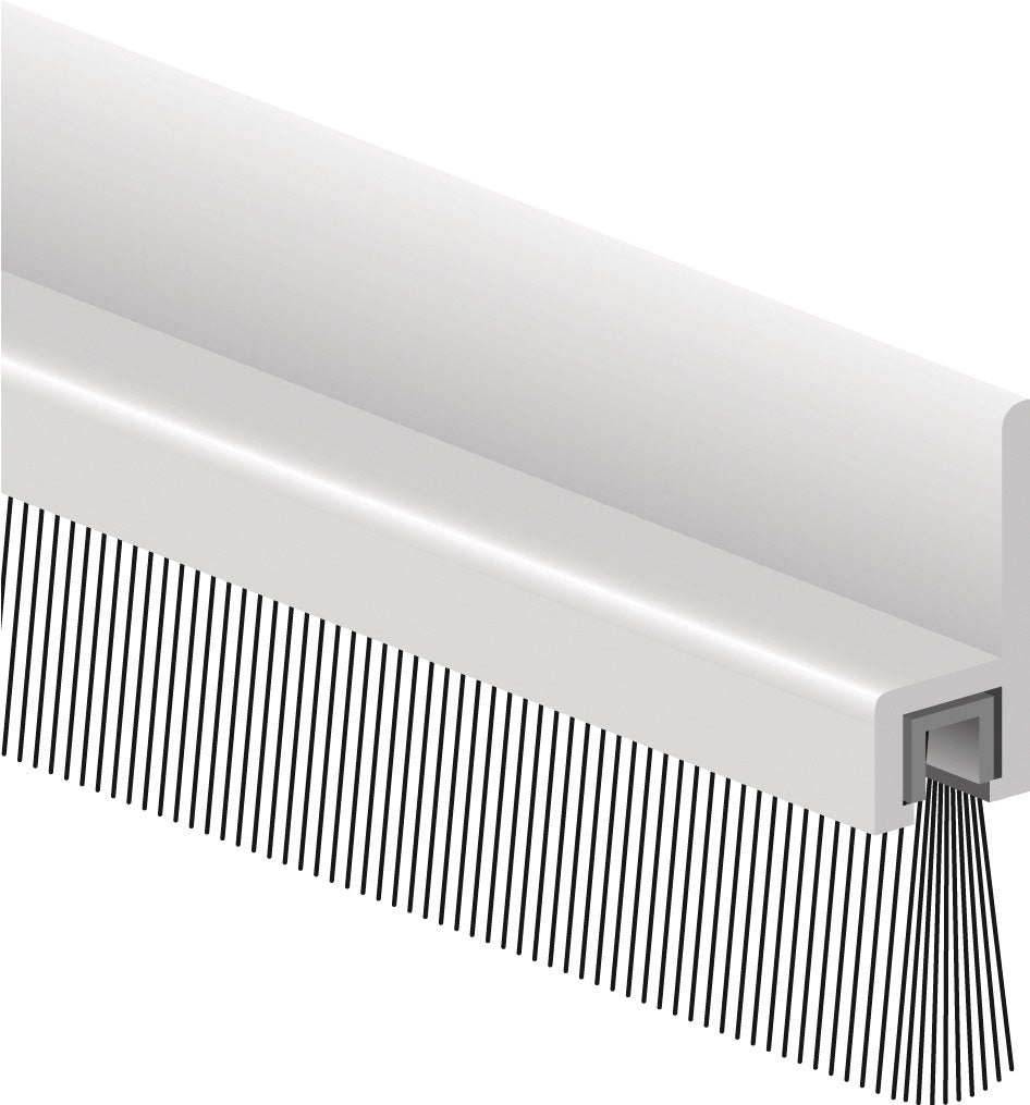 ELLEN Bürstendichtung IBS 31 Aluminium 1000 mm mit strapazierfähiger Bürste