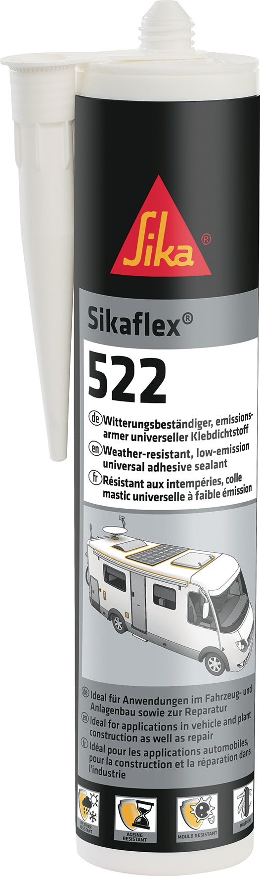 Sikaflex®-522 Kleb- und Dichtstoff weiß 300 ml Kartusche von SIKA – 12 Stück