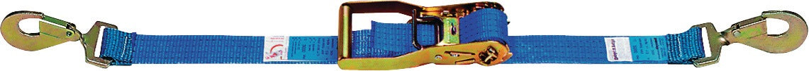 DOLEZYCH Zurrgurt DIN EN 12195-2, 6 m x 50 mm, mit Ratsche und Karabinerhaken, LC 4000 daN