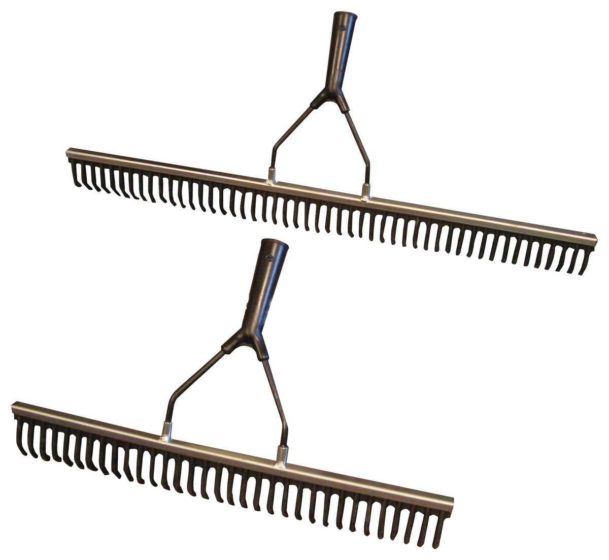 ALUREX Gummirechen 500 mm – Stahl/Gummi Zinken, schonend zum Untergrund, ohne Stiel