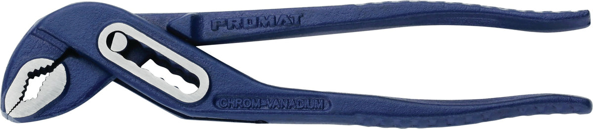 PROMAT Wasserpumpenzange 175 mm, Spannweite 26 mm, Chrom-Vanadin-Stahl, 7-fach verstellbar