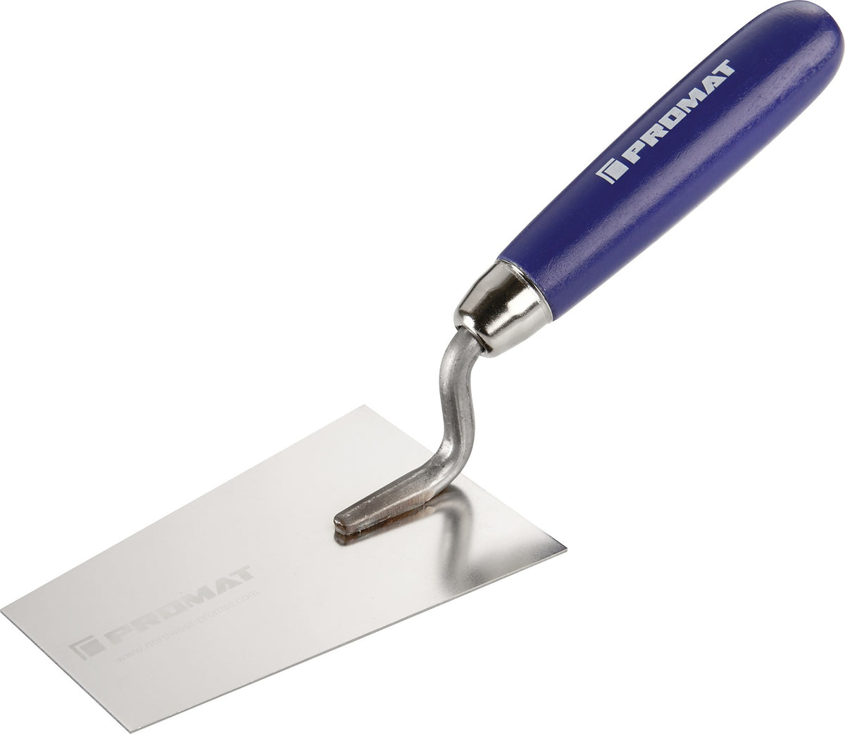 Berner Putzkelle 120 mm rostfrei mit Buchenholzheft – PROMAT Edelstahl G-Hals
