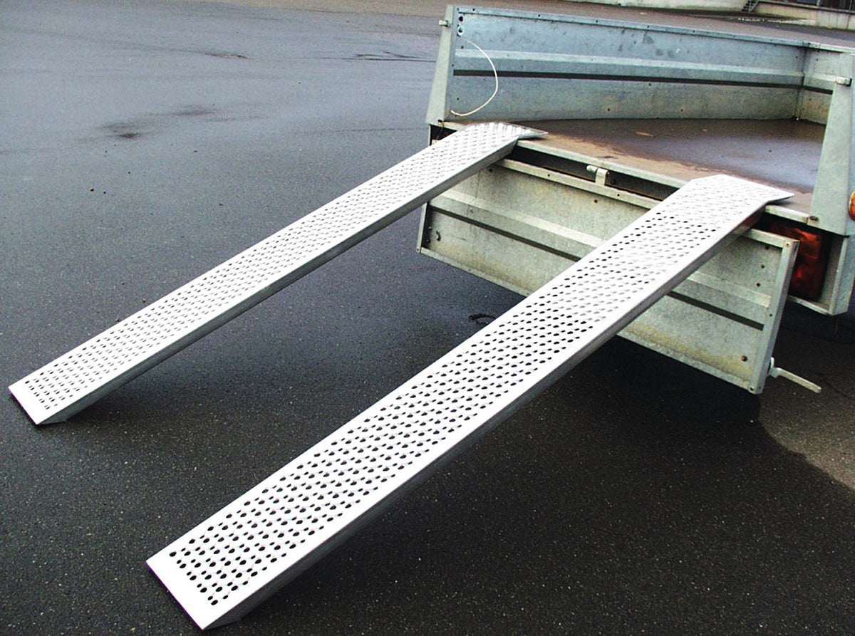 HP-Autozubehör Verladeschiene 1500 mm, 400 kg, Aluminium, 2er-Set, ohne Rand