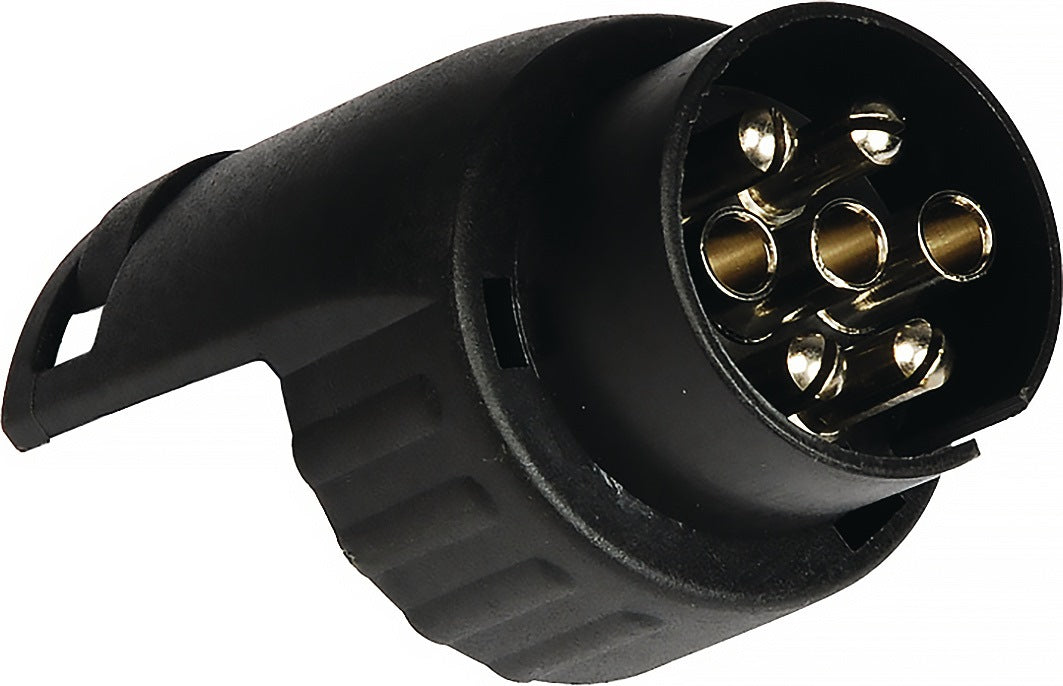 HP AUTOZUBEHÖR Mini-Kurzadapter 7-polig 12 V – 13-polige Steckdose auf 7-poligen Stecker, schwarz