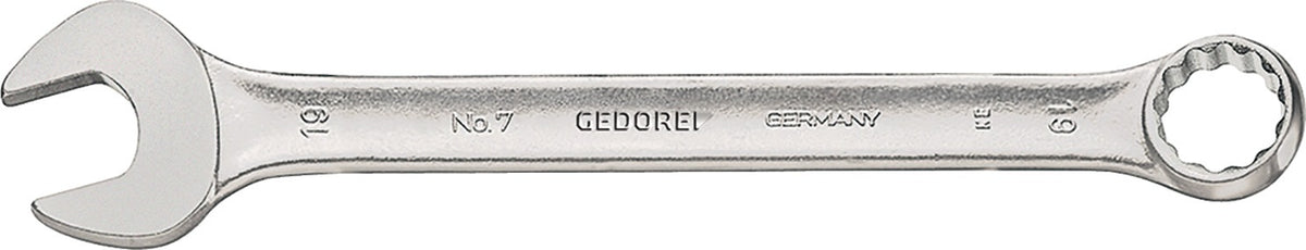 GEDORE Ringmaulschlüssel 7 SW 6 mm, Länge 100 mm, Form A, CV-Stahl verchromt, DIN 3113