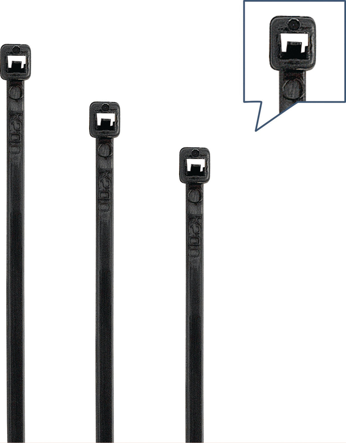neko Kabelbinder 100 mm x 2,5 mm PA 6.6 schwarz UV-witterungsbeständig 100 Stück