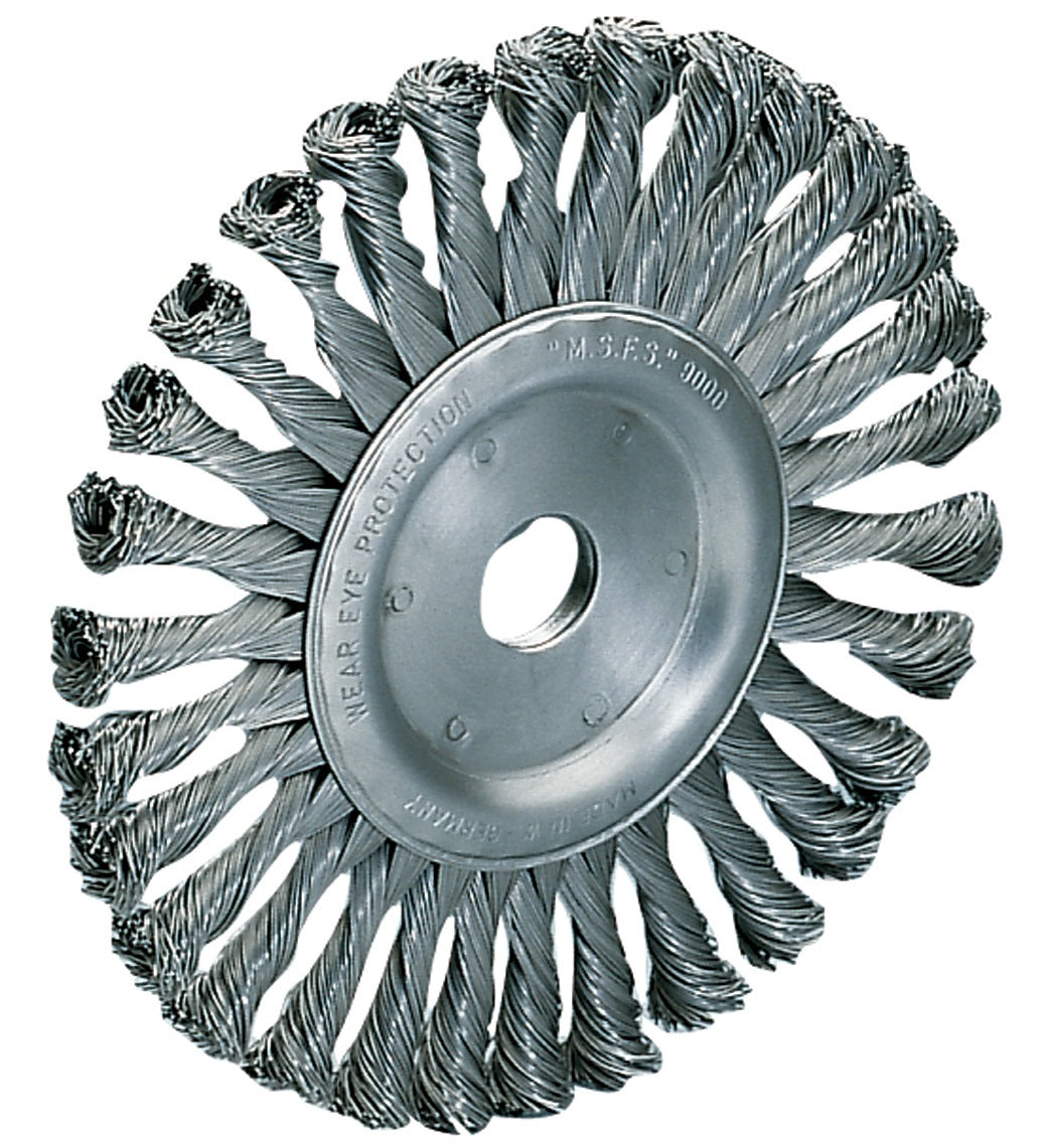 OSBORN Rundbürste TÜV-geprüft Ø125 mm gezopft 0,5 mm Draht für Winkelschleifer
