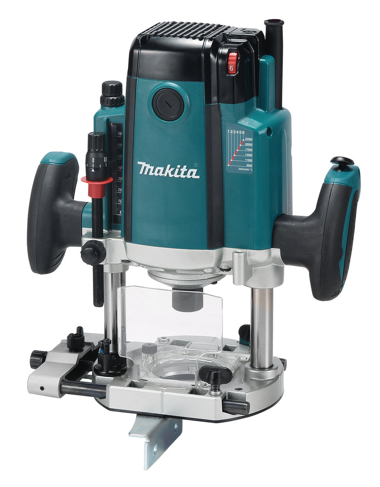 Makita Oberfräse 2.300 W – präzise Fräsungen mit LED & Linearkugellager - RP2302FC07