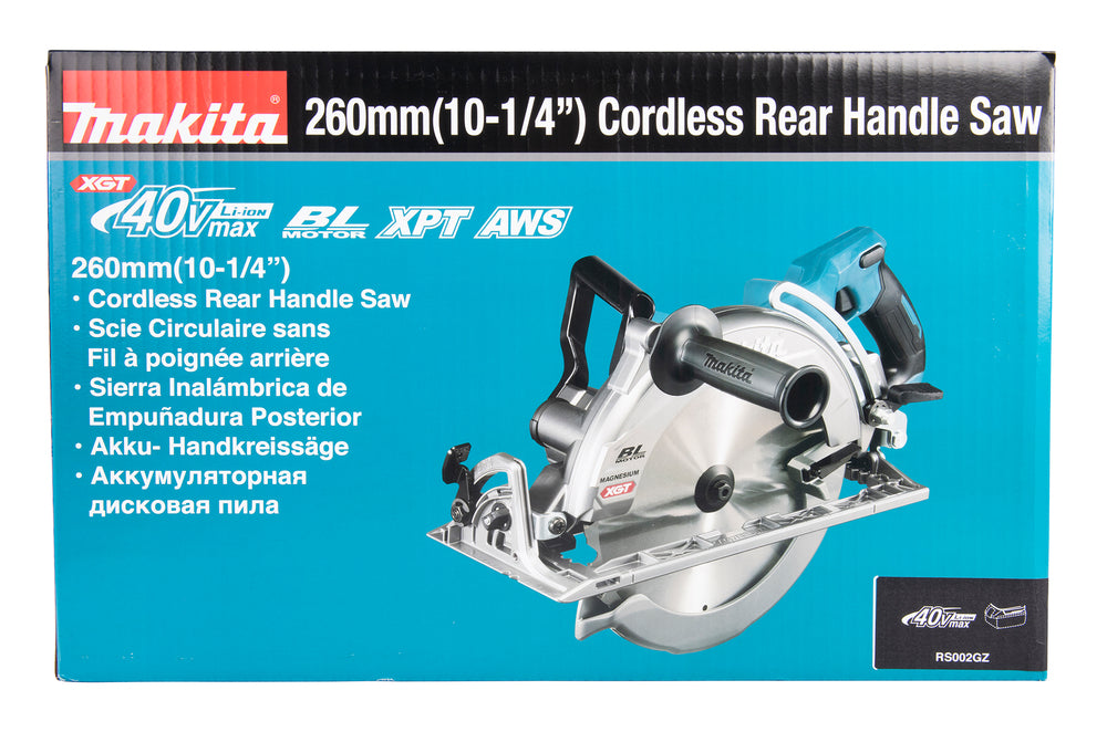 Makita Akku-Handkreissäge 260 mm – kompakt, kraftvoll & präzise - RS002GZ