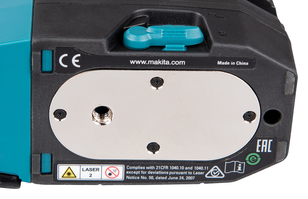 Makita Akku-Kreuzlinienlaser – rote Linien, selbstnivellierend, IP54 & 40 h Laufzeit - SK105DZ
