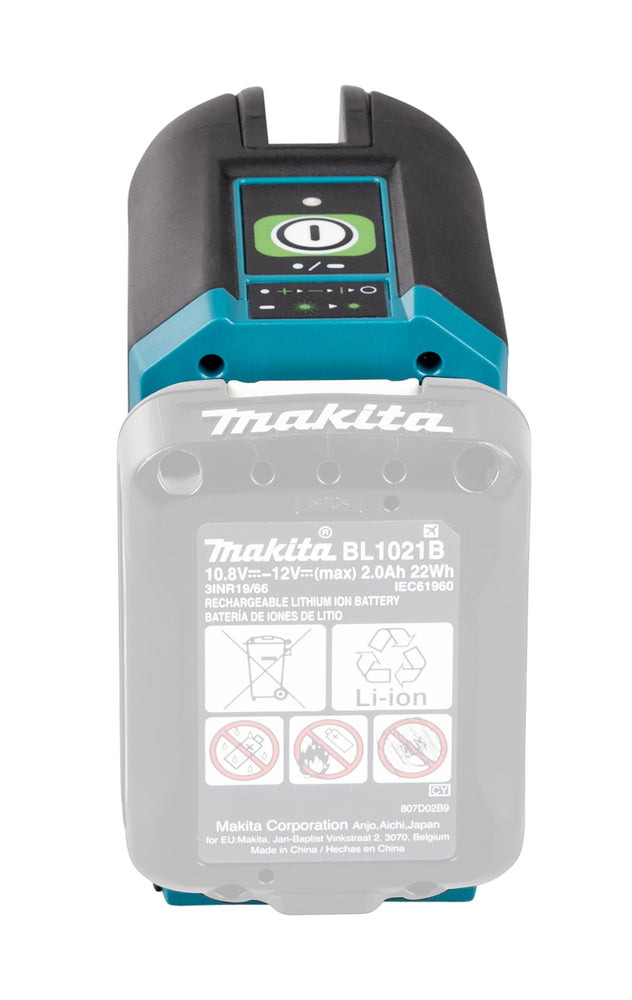 Makita Akku-Kreuzlinienlaser – grüne Linien, selbstnivellierend, IP54 & 20 h Laufzeit - SK105GDZ