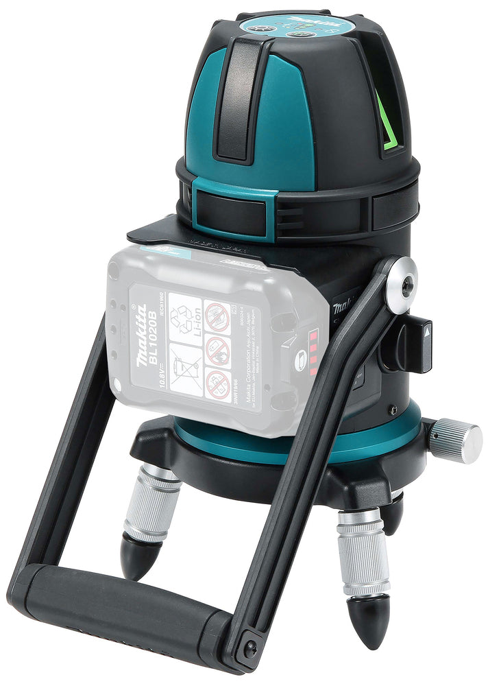 Makita Akku-Multilinienlaser – grüne Linien, selbstnivellierend, IP54 & 28 h Laufzeit - SK312GDZ