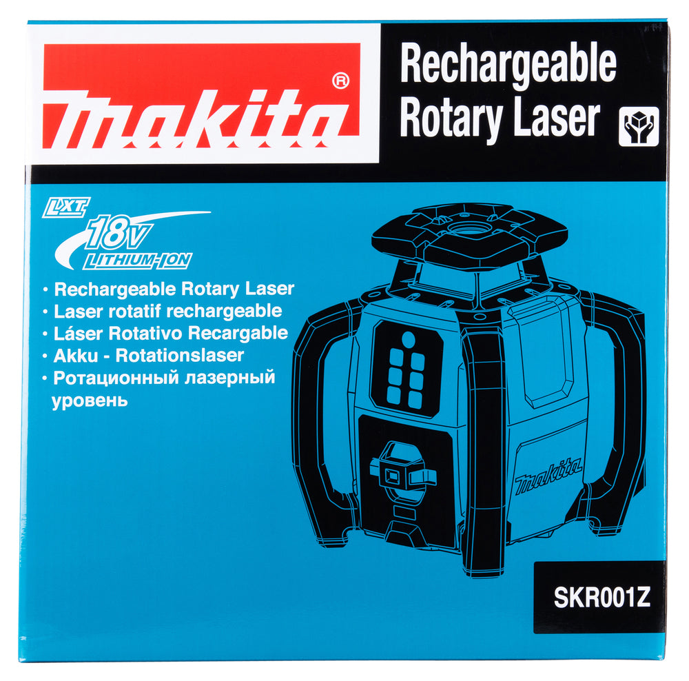 Makita Akku-Rotationslaser – grüne Laserlinie, 800 m Reichweite & hohe Präzision - SKR001Z