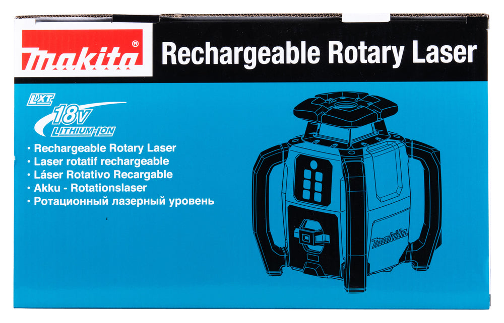 Makita Akku-Rotationslaser – grüne Laserlinie, 800 m Reichweite & hohe Präzision - SKR001Z