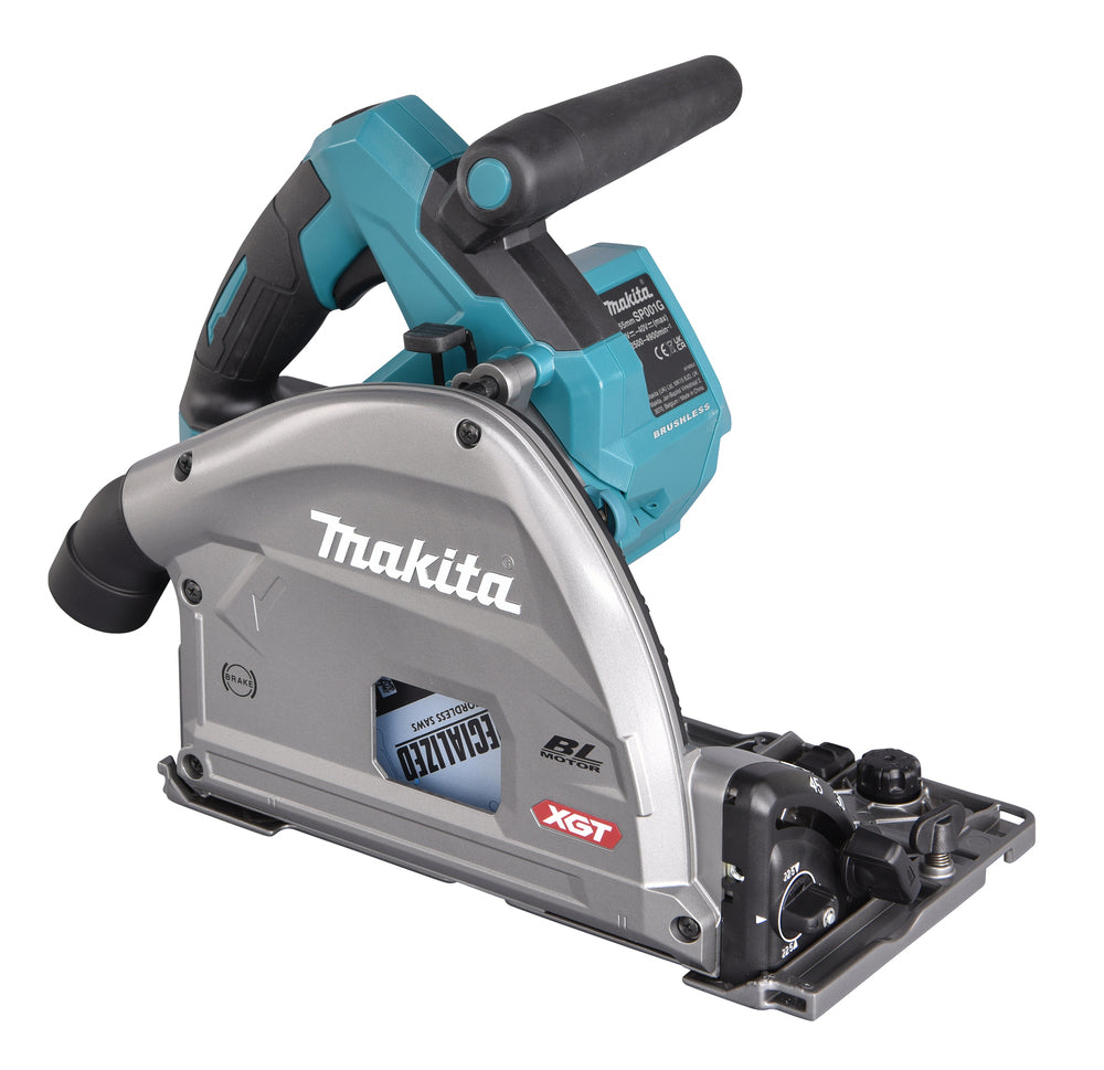 Makita 18 V Akku-Tauchsäge – 165 mm Blatt, 56 mm Schnitttiefe, AWS & Führungsschienen-kompatibel - SP001GZ03