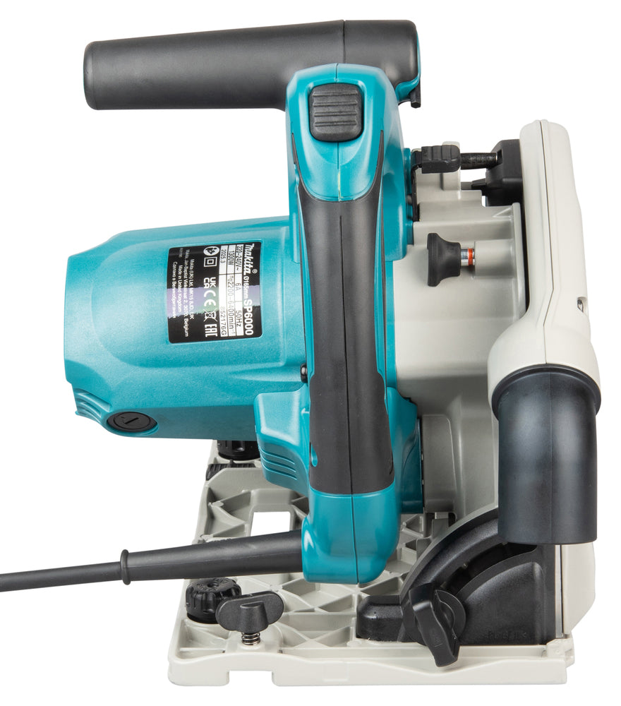 Makita Tauchsäge – regelbare Drehzahl 2.200–6.400 min⁻¹, kompatibel mit Führungsschiene - SP6000J1