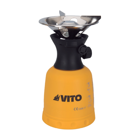 VITO Campingkocher 1,1 kW mit automatischer Zündung, sparsamer Verbrauch