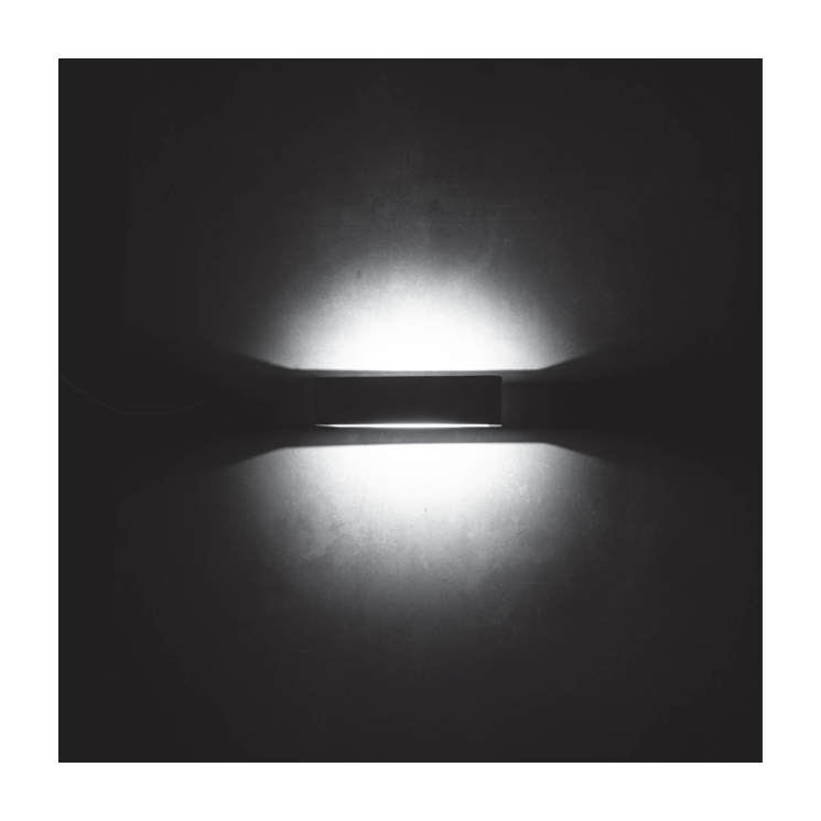 ASLO 4000K Deluxe LED-Außenwandleuchte IP65 Moderne Wandlampe in Anthrazit, 6 Watt, 70 Lumen