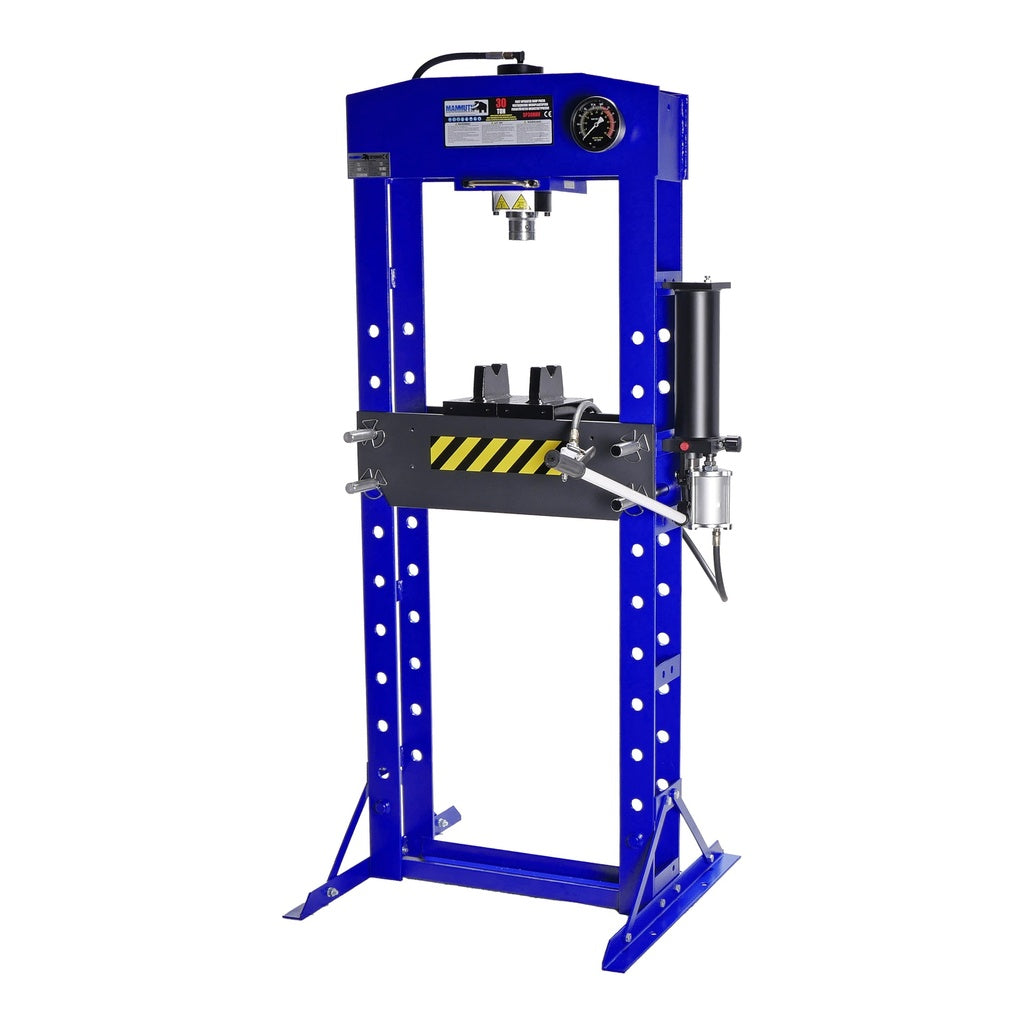 MAMMUTH 20t Werkstattpresse I 20 Tonnen Hydraulikpresse, Druckluft Presse