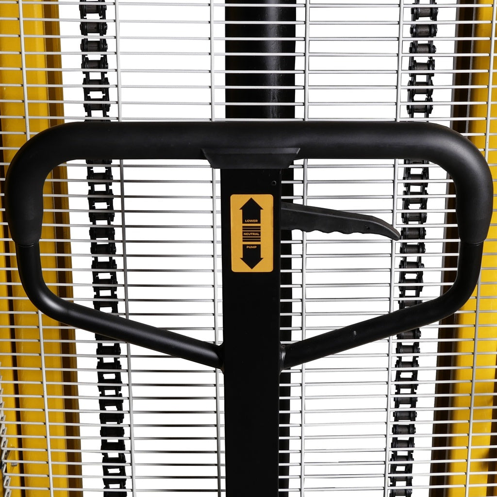 MAMMUTH Manuell-Hochhubwagen 1000 kg – 250 cm Hubhöhe – Verstellbare Gabeln - PS10M25A